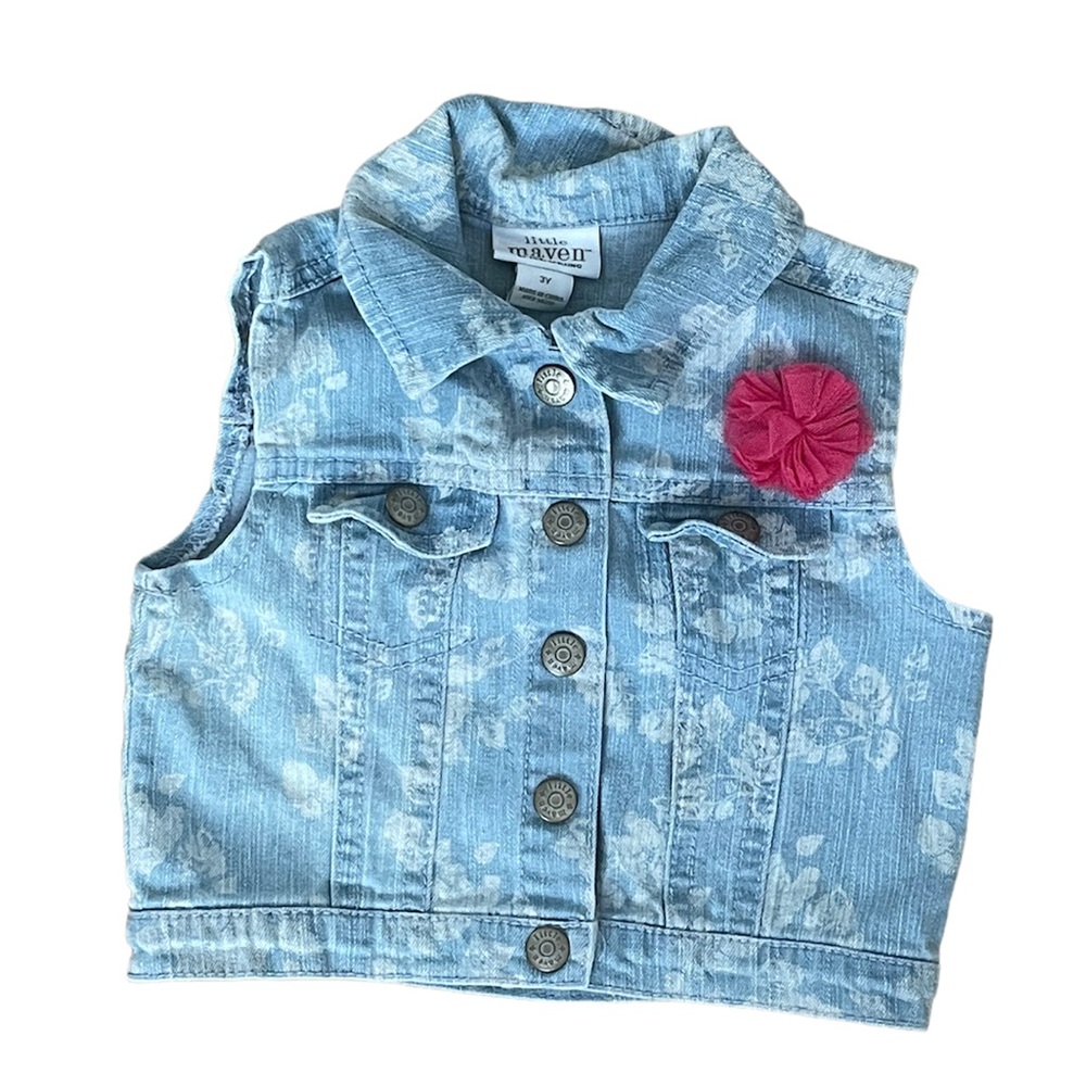 Toddler girls denim vest. 3T